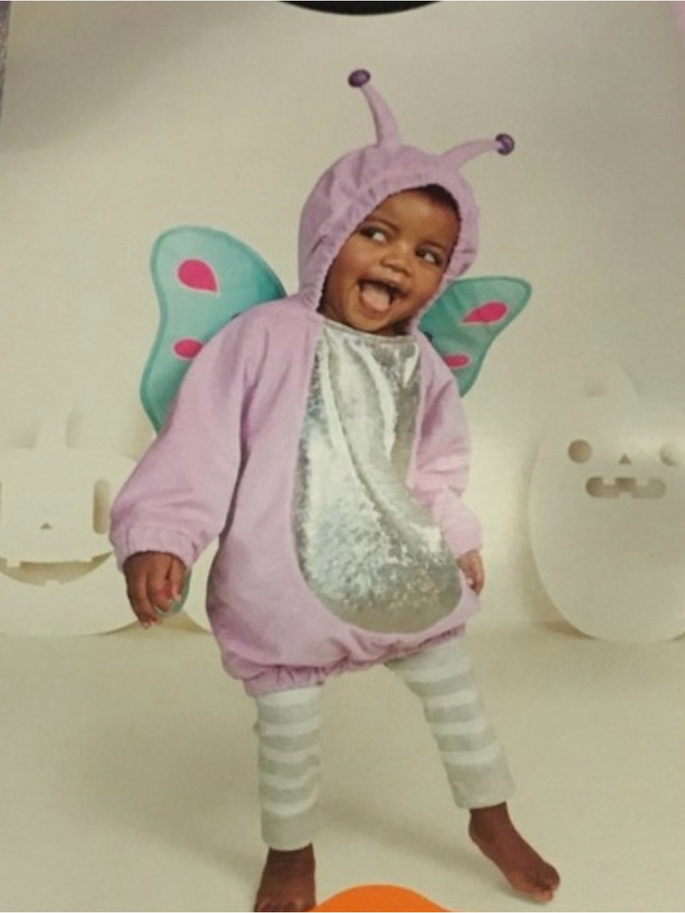 Hyde and Eek Lilac Sparkle Butterfly baby/ toddler Halloween Costume Jacket 0-6M